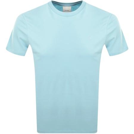 Product image for Calvin Klein Chest Logo T Shirt Blue