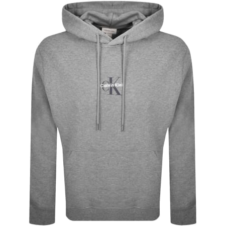 Product image for Calvin Klein Jeans Logo Hoodie Grey