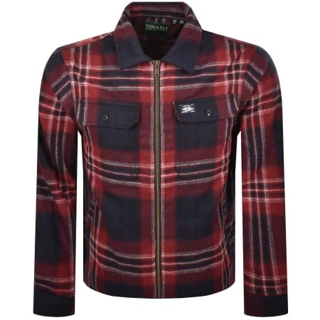Product image for Superdry Vintage Wool Miller Overshirt Navy