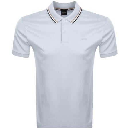 Product image for BOSS Penrose 38 Polo T Shirt Light Blue