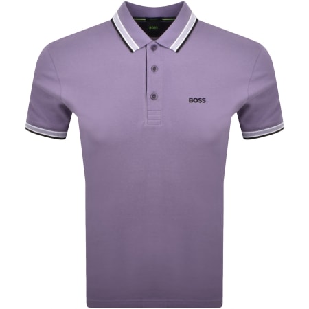 Product image for BOSS Paddy Polo T Shirt Bright Purple