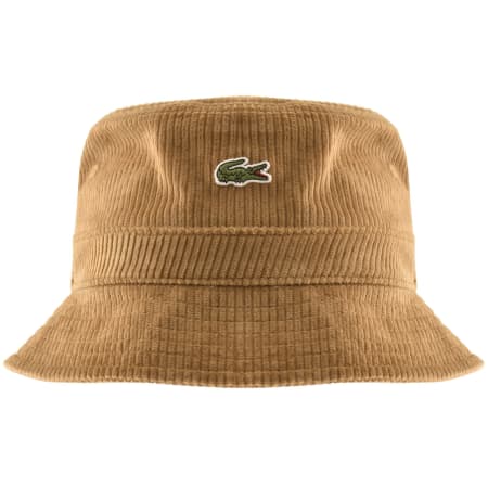 Product image for Lacoste Logo Bucket Hat Brown