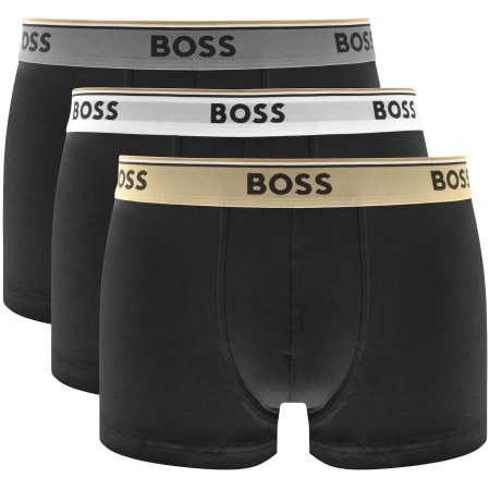 Product image for BOSS Underwear 3 Pack Power Trunks Black