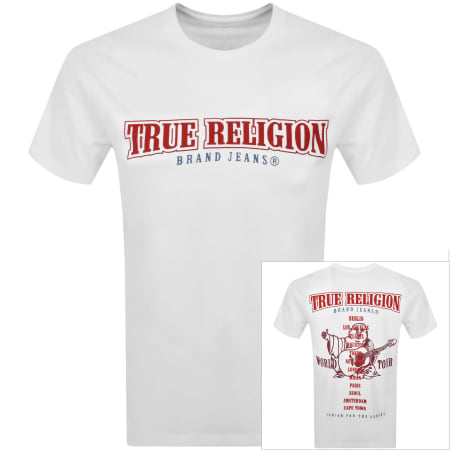 Product image for True Religion Flock Buddha T Shirt White