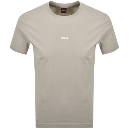 Product image for BOSS TChup Logo T Shirt Grey