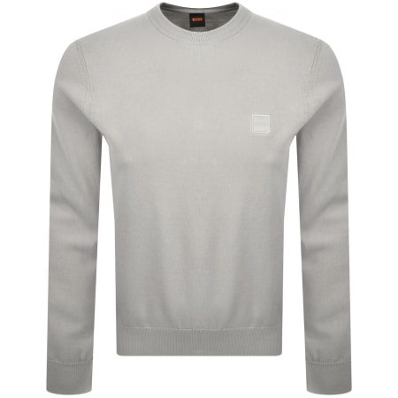 Product image for BOSS Kanovano Knit Jumper Grey