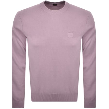 Product image for BOSS Kanovano Knit Jumper Purple