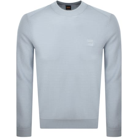 Product image for BOSS Anion Knit Jumper Light Blue