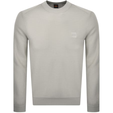 Product image for BOSS Anion Knit Jumper Grey