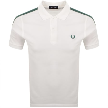 Product image for Fred Perry Mesh Taped Polo Shirt White