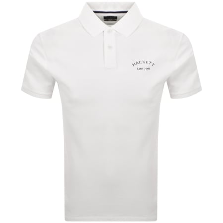 Product image for Hackett Logo Polo T Shirt White