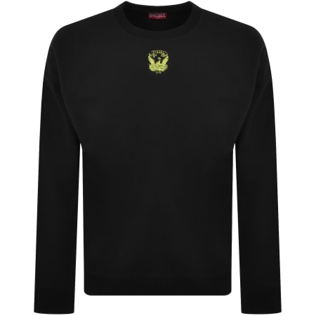 Product image for Diesel S Ginn T1 Logo Sweatshirt Black