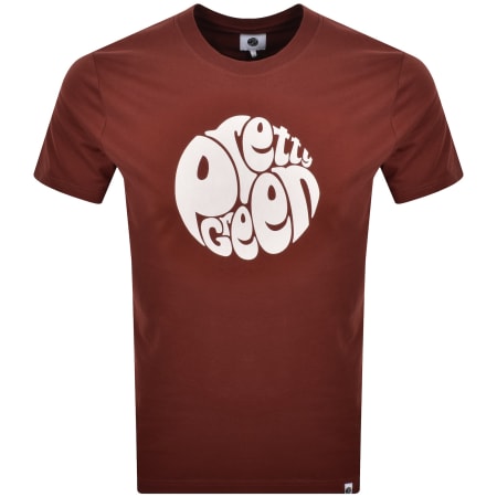 Product image for Pretty Green Gillespie T Shirt Burgundy