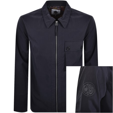 Product image for Pretty Green Feltham Overshirt Navy