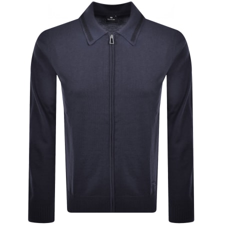 Product image for Paul Smith Full Zip Cardigan Purple