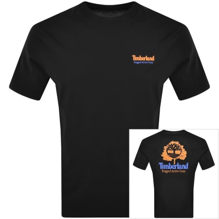Product image for Timberland Rugged Active Gear T Shirt Black