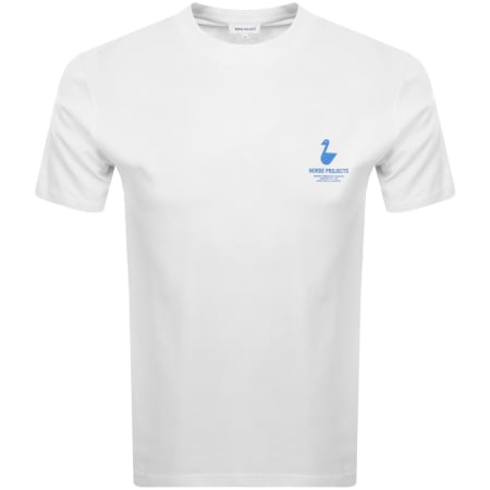 Product image for Norse Projects Johannes Lakes Print T Shirt White