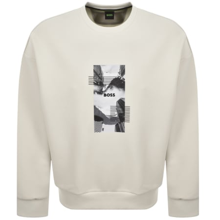 Product image for BOSS Stenson Zone Sweatshirt Cream