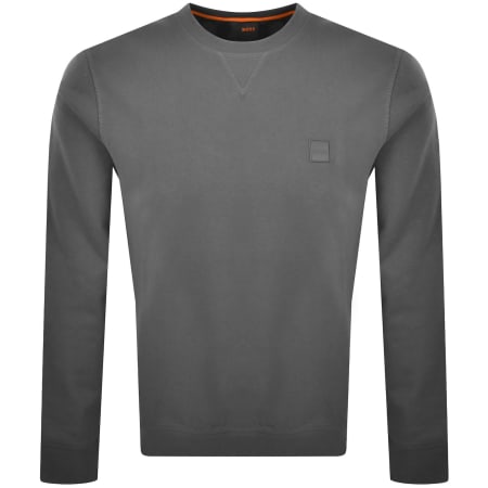 Product image for BOSS Westart Sweatshirt Open Grey