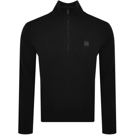 Product image for BOSS Kanobix Quarter Zip Jumper Black