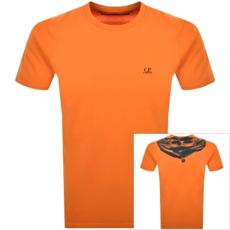 Product image for CP Company Logo T Shirt Russet Orange