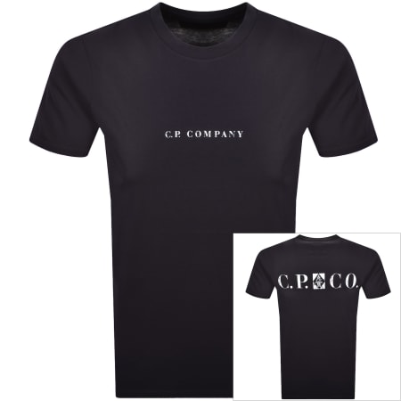 Product image for CP Company Logo T Shirt Total Eclipse