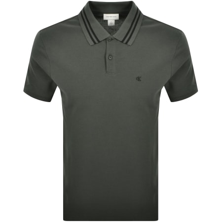 Product image for Calvin Klein Jeans Tipped Polo Beluga Grey