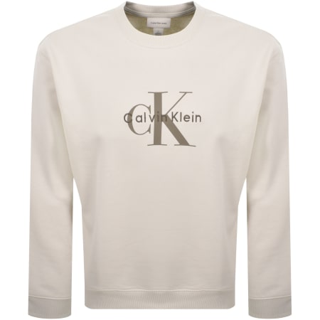 Product image for Calvin Klein Jeans Terry Sweatshirt Chalk