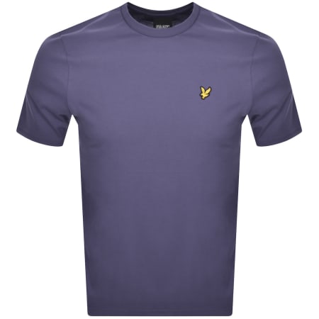 Product image for Lyle And Scott Crew Neck T Shirt Purple