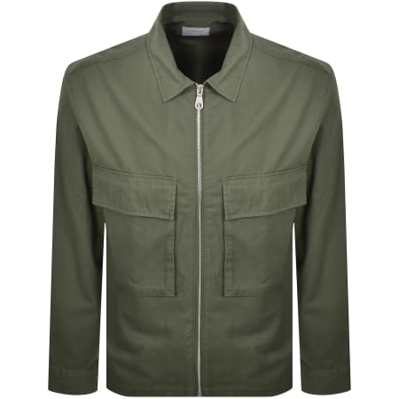 Product image for Farah Murphy Long Sleeve Overshirt Green