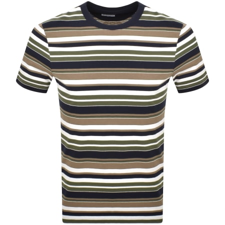 Product image for Farah Weir Stripe T Shirt Green