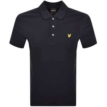 Product image for Lyle And Scott Plain Polo T Shirt Dark Navy