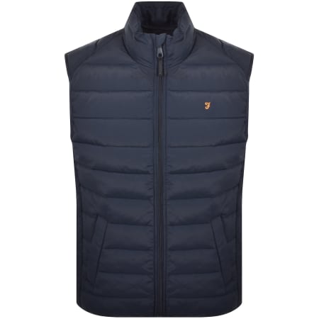 Product image for Farah Kennedy Padded Gilet Yale Blue