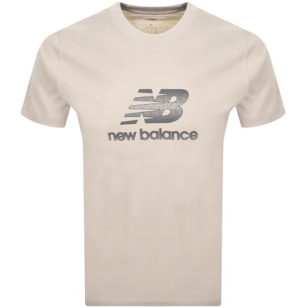 Product image for New Balance Logo T Shirt Beige
