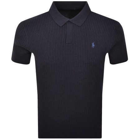 Product image for Ralph Lauren Knit Polo T Shirt Navy
