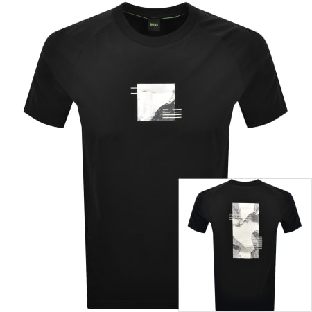 Product image for BOSS Stripe Zone T Shirt Black