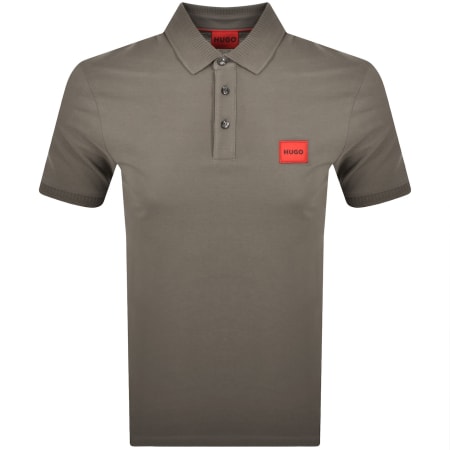 Product image for HUGO Dereso 222 Polo T Shirt Grey
