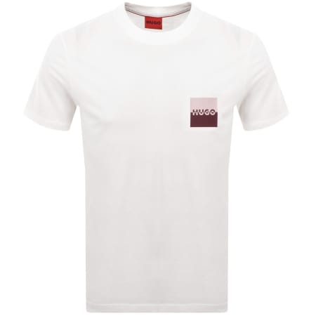 Product image for HUGO Dapusi Crew Neck T Shirt White