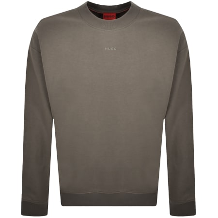 Product image for HUGO Dapocrew Relaxed Fit Sweatshirt Grey