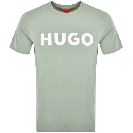 Product image for HUGO Dulivio Crew Neck T Shirt Green