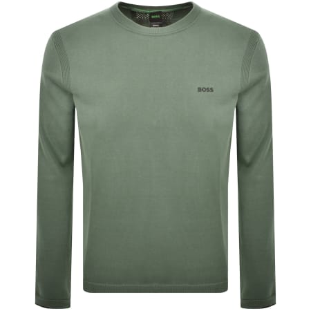 Product image for BOSS Ever X Crew Neck Jumper Green