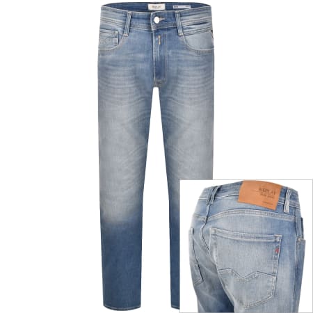 Product image for Replay Comfort Fit Rocco Jeans Light Wash Blue