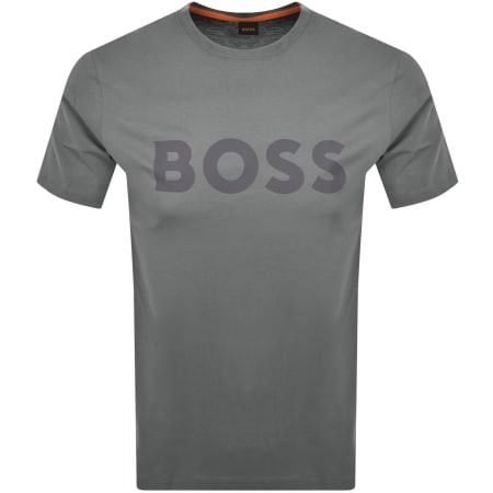 Product image for BOSS Thinking 1 Logo T Shirt Grey