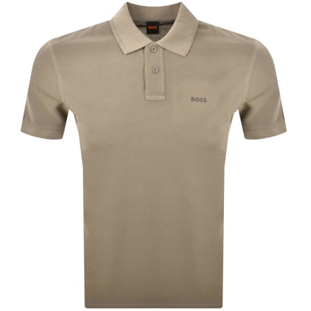 Product image for BOSS Casual Prime Polo T Shirt Brown