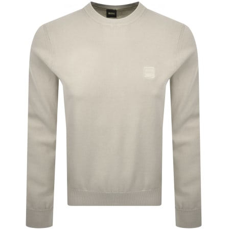 Product image for BOSS Kanovano Knit Jumper Beige