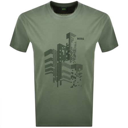 Product image for BOSS Tee GRX Zone T Shirt Green