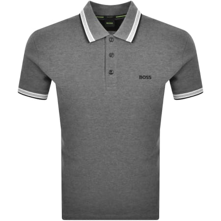 Product image for BOSS Paddy Polo T Shirt Medium Grey