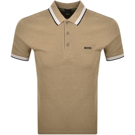 Product image for BOSS Paddy Polo T Shirt Medium Beige