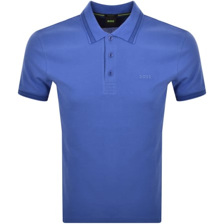Product image for BOSS Paddy Polo T Shirt Medium Blue