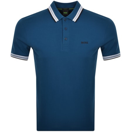 Product image for BOSS Paddy Polo T Shirt Open Blue